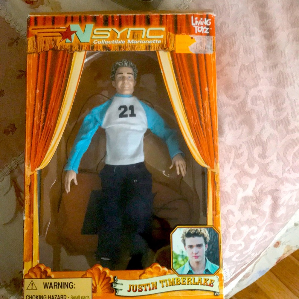 Justin Timberlake from *NSYNC marionette doll